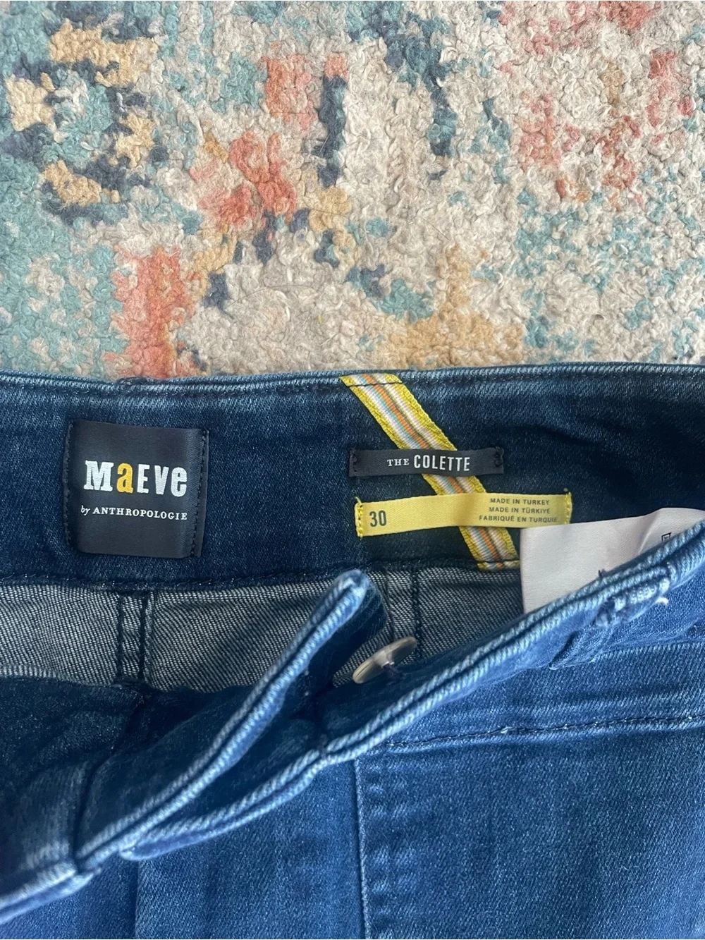 Anthropologie The Colette Crop Wide-Leg Jeans by Maeve size 30 - Picture 6 of 7
